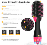 3 IN 1. Hot Air Brush:  Hair Straightener - Hair Curler - Hair Dryer.