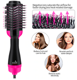 3 IN 1. Hot Air Brush:  Hair Straightener - Hair Curler - Hair Dryer.