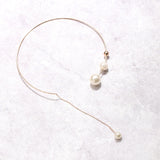 Elegant Big White Imitation Pearl Choker