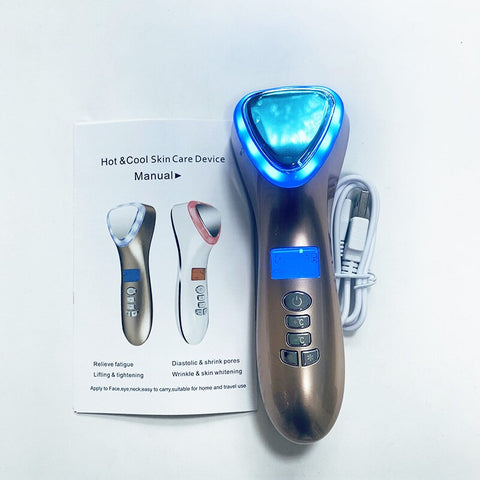 Hot & Cold Ultrasonic Cryotherapy Facial Hammer